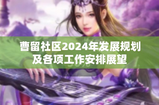 曹留社区2024年发展规划及各项工作安排展望