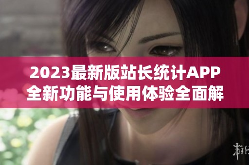 2023最新版站长统计APP全新功能与使用体验全面解析